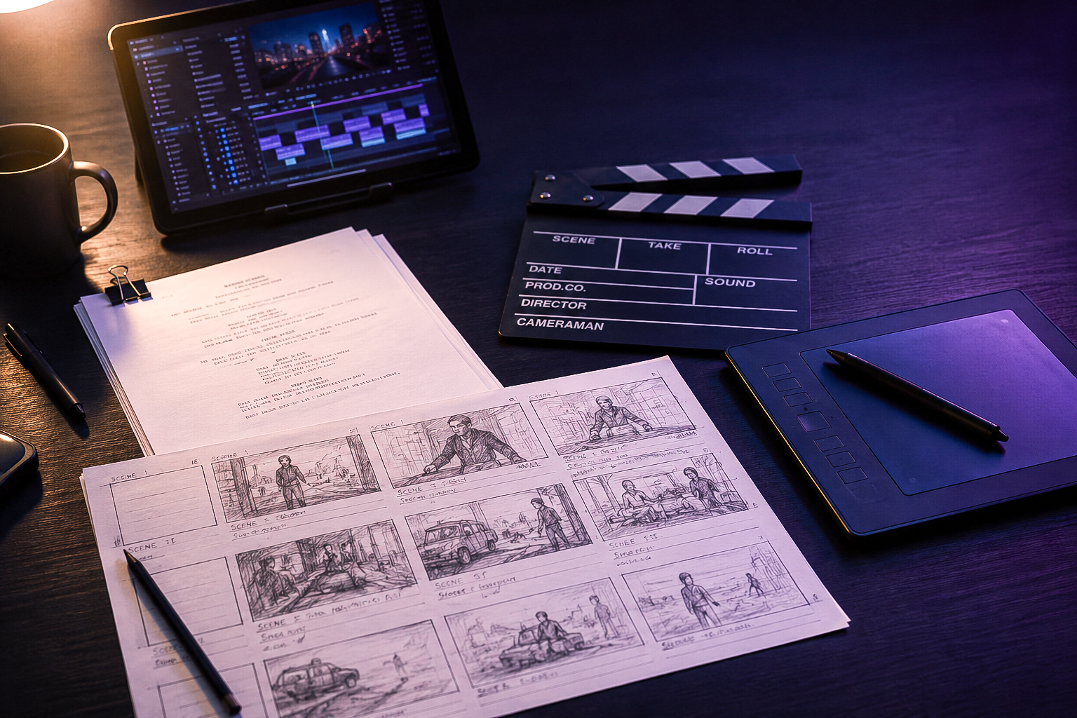 Script and storyboard